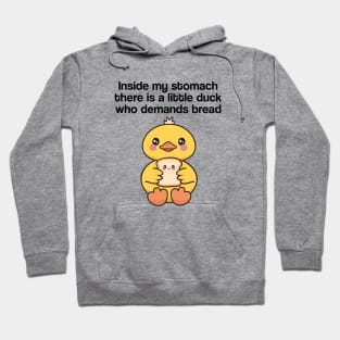 Funny Cute Duck Bread Meme Hoodie